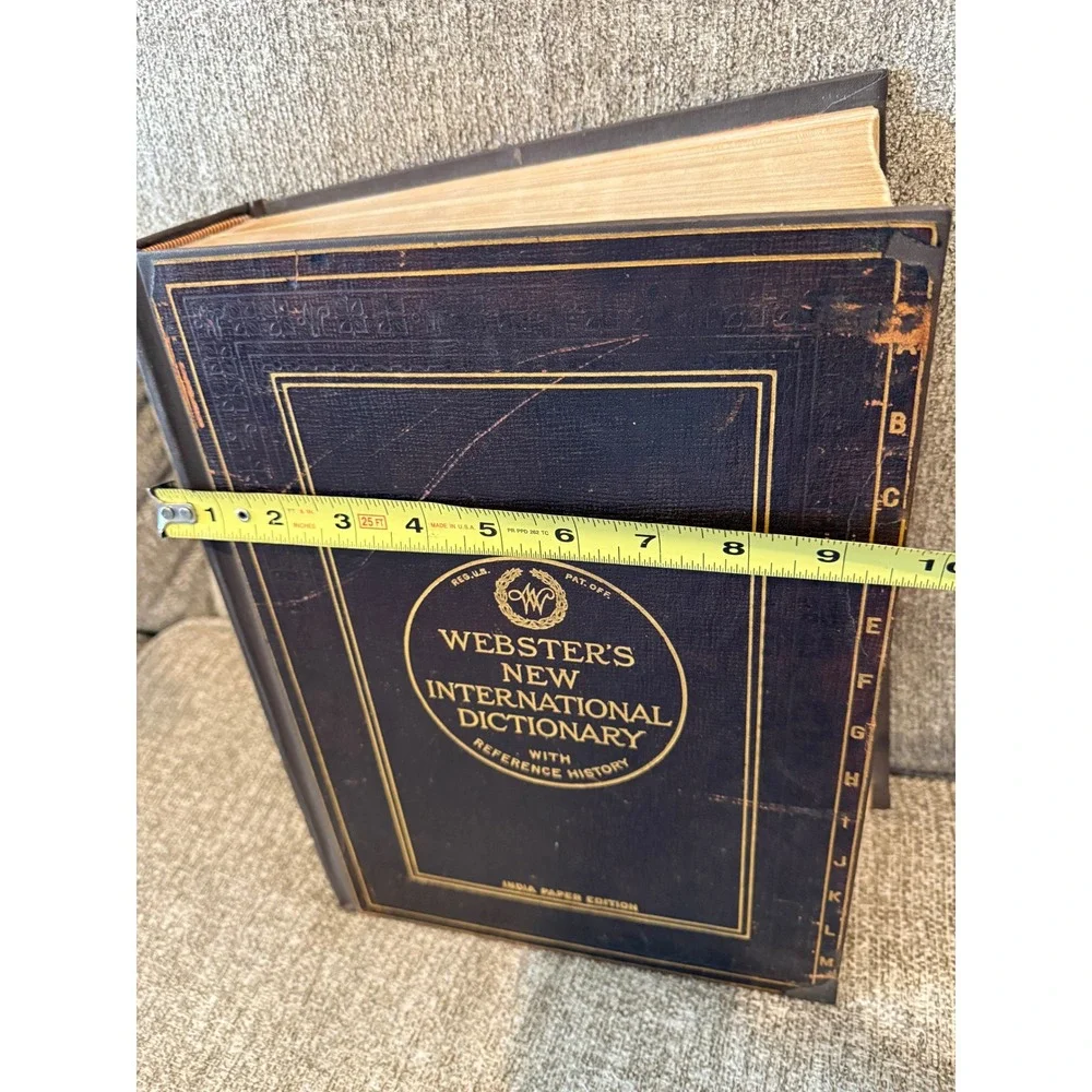 1923‎ Webster's New International Dictionary Reference History India Paper